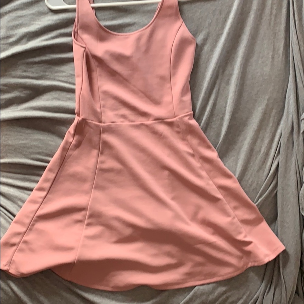H and M light pink dress